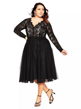 NWT City Chic Plus Size Rare Beauty Dress